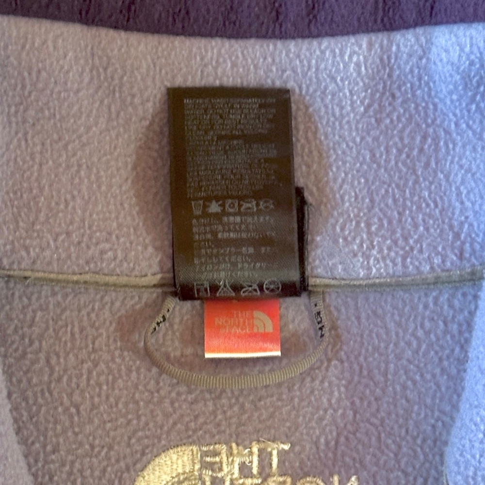 THE NORTH FACE Full Zip 2 Tone Purple Fleece Jacket Pockets Medium - Picture 12 of 12